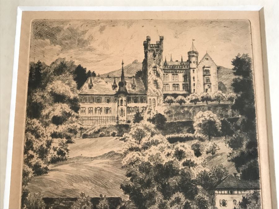 Framed Signed Etching [Photo 4]