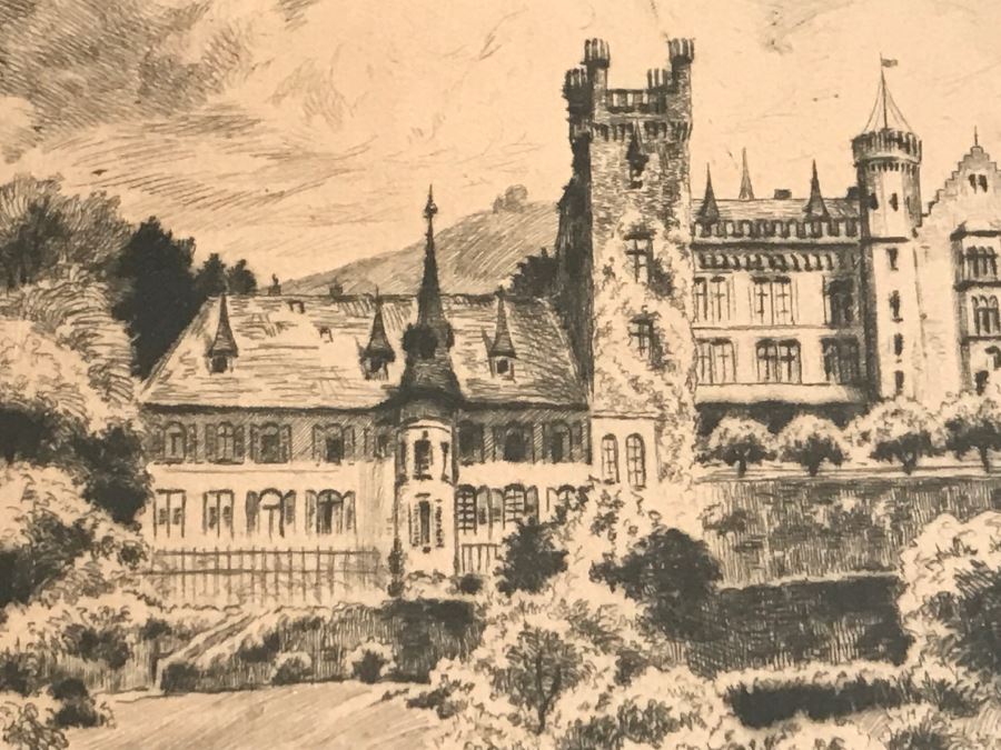 Framed Signed Etching [Photo 15]