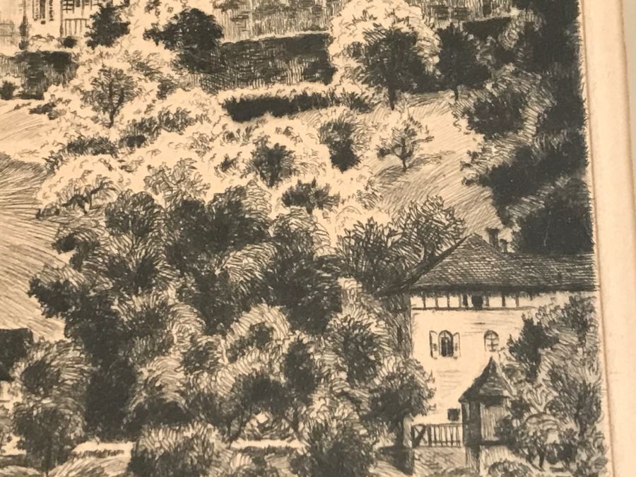 Framed Signed Etching [Photo 17]