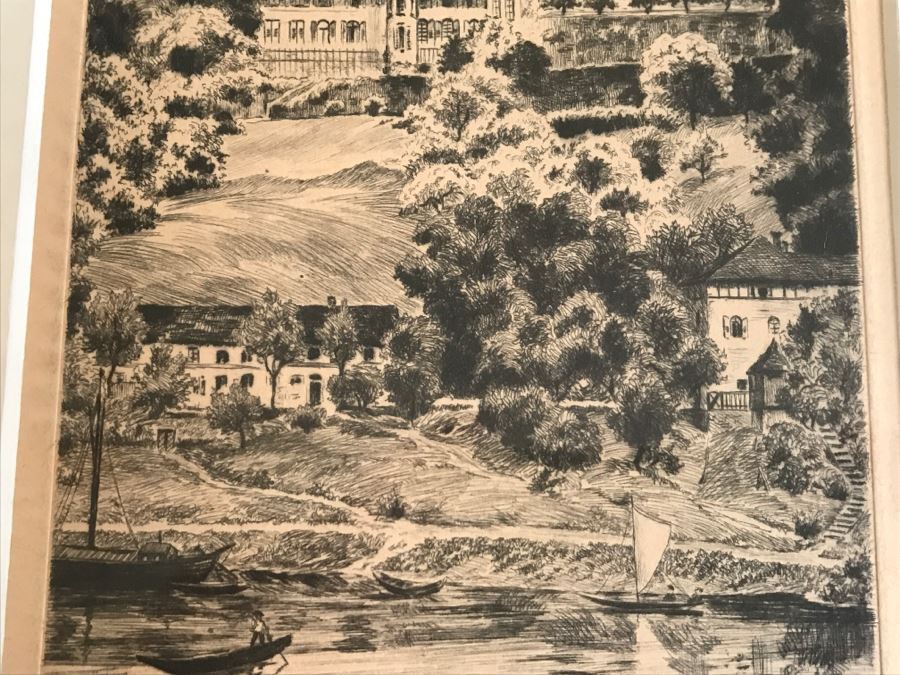 Framed Signed Etching [Photo 5]