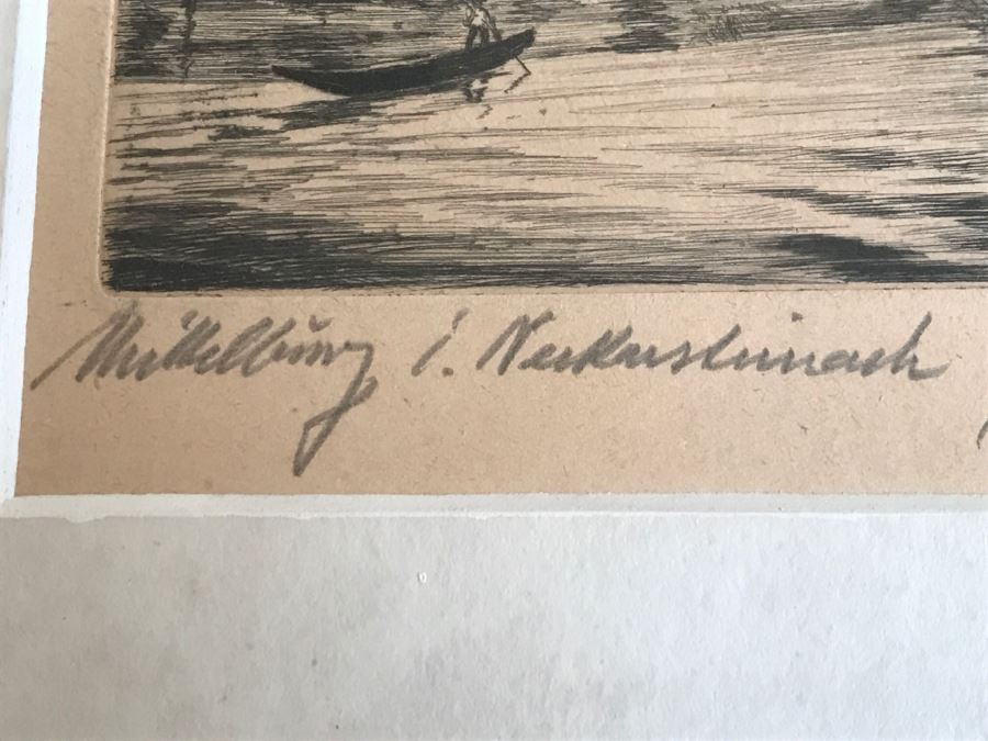 Framed Signed Etching [Photo 7]