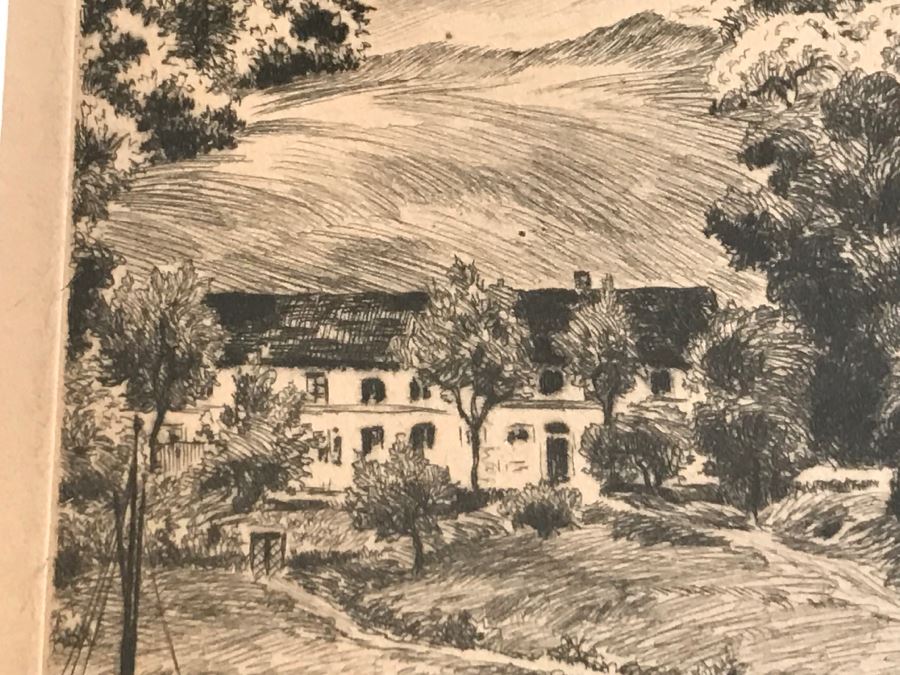 Framed Signed Etching [Photo 13]