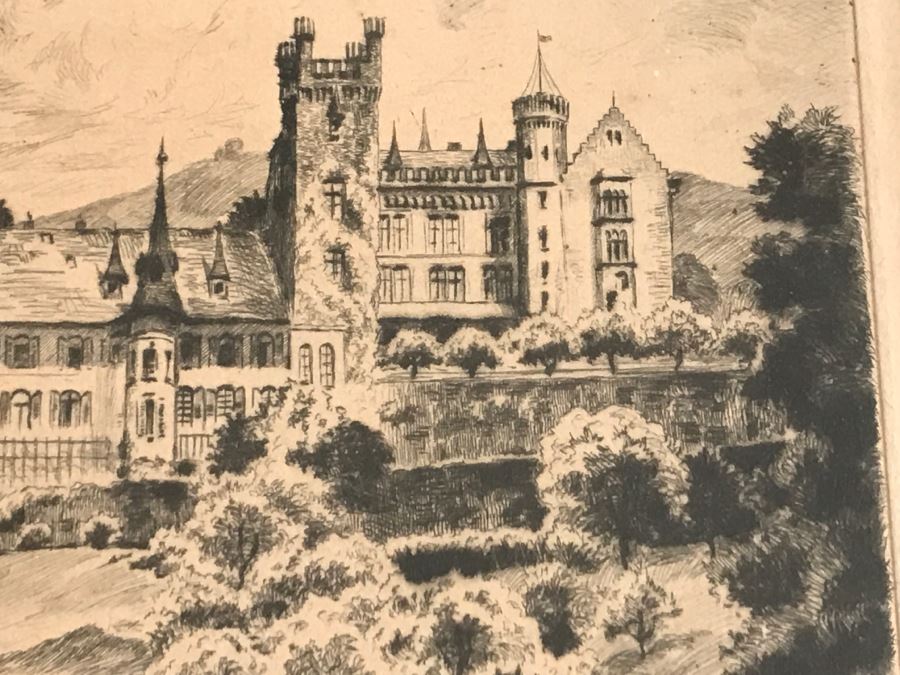 Framed Signed Etching [Photo 16]