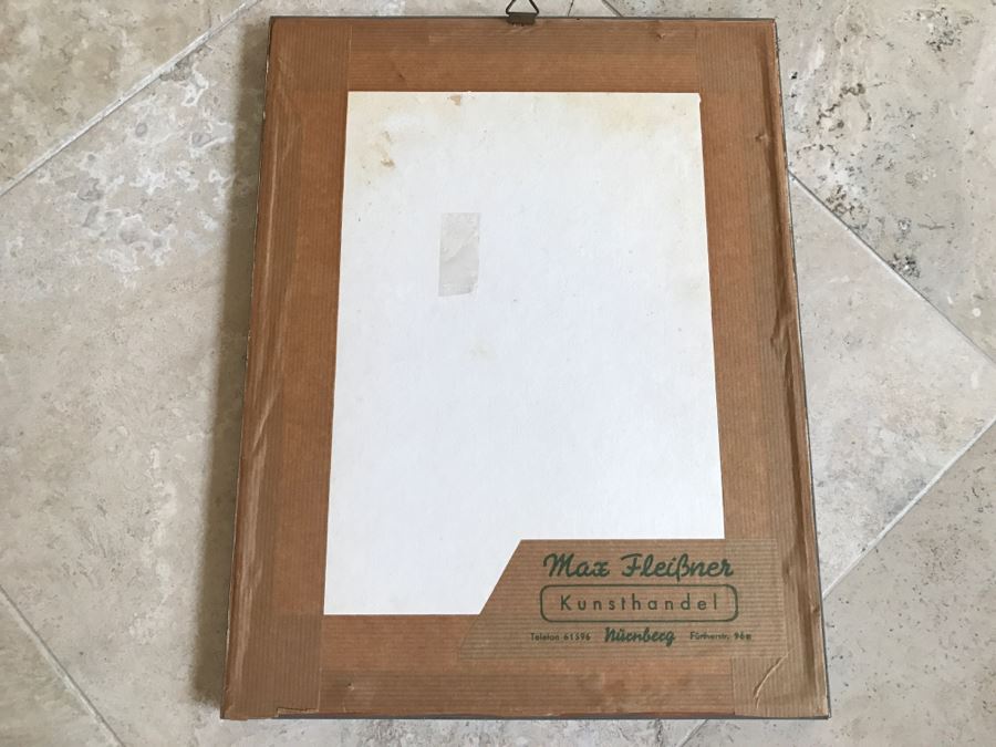 Framed Signed Etching [Photo 20]