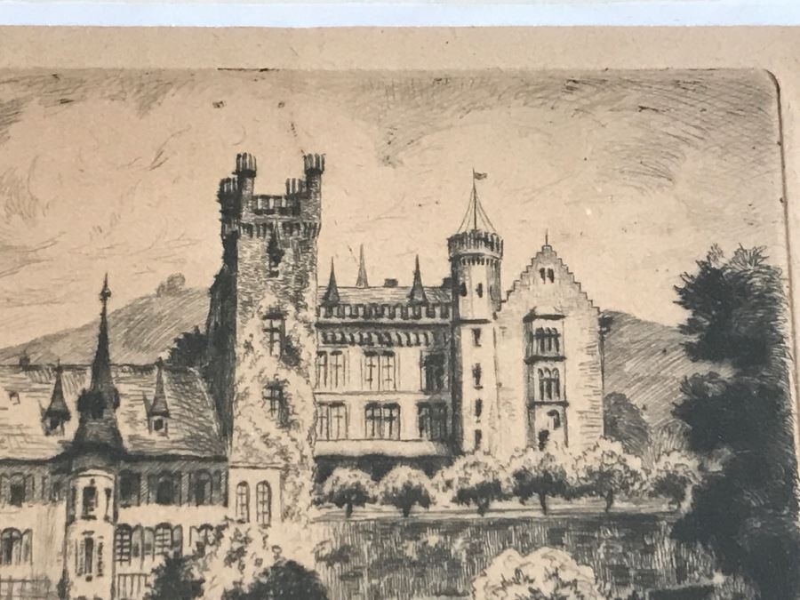 Framed Signed Etching [Photo 18]