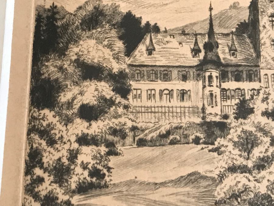 Framed Signed Etching [Photo 14]