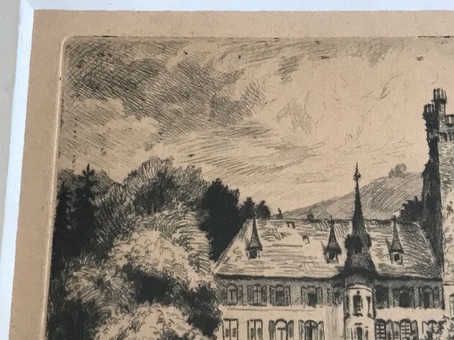 Framed Signed Etching [Photo 19]