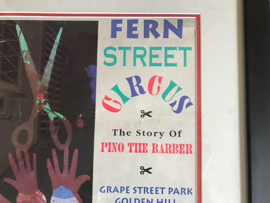 Fern Street Circus The Story Of Pino The Barber Grape Street Park Golden Hill San Diego Framed Poster [Photo 6]