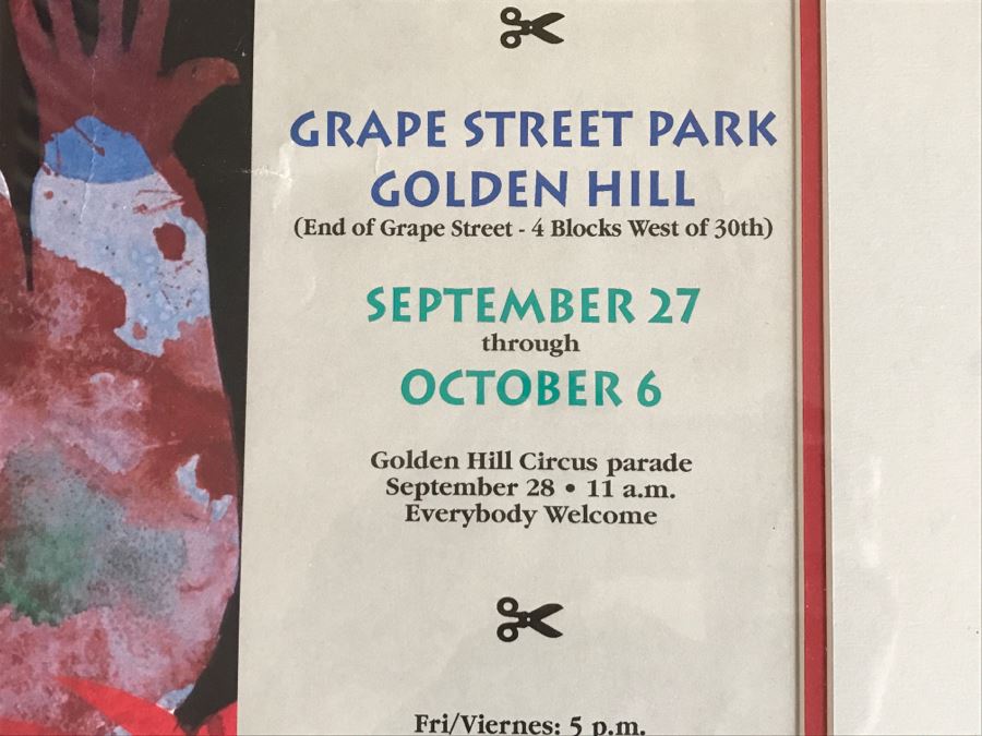 Fern Street Circus The Story Of Pino The Barber Grape Street Park Golden Hill San Diego Framed Poster [Photo 7]