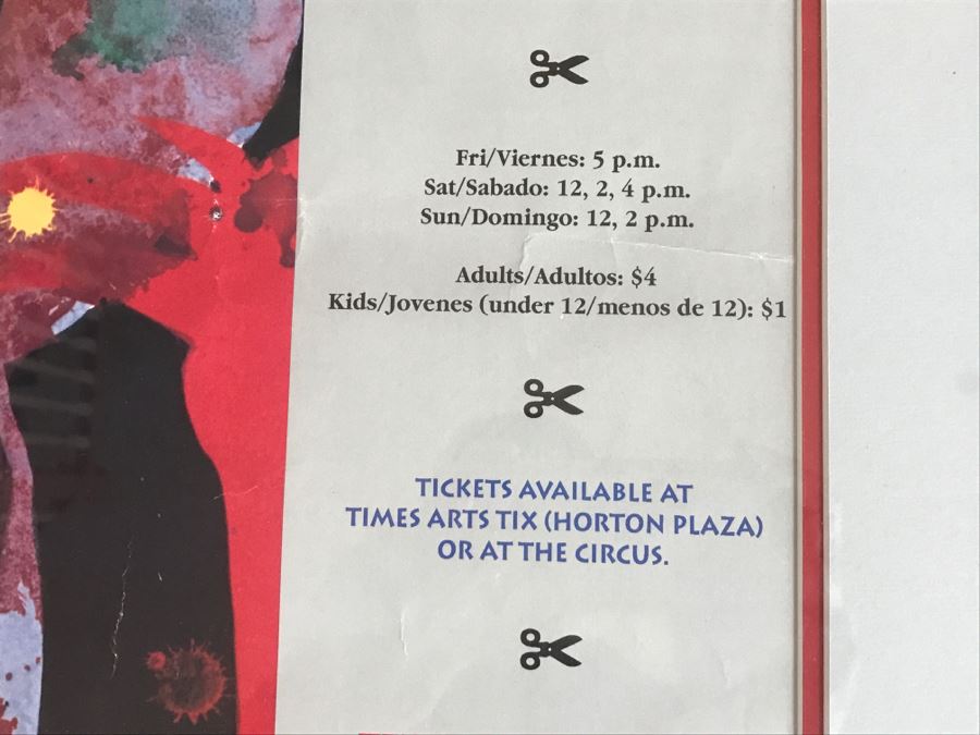 Fern Street Circus The Story Of Pino The Barber Grape Street Park Golden Hill San Diego Framed Poster [Photo 8]