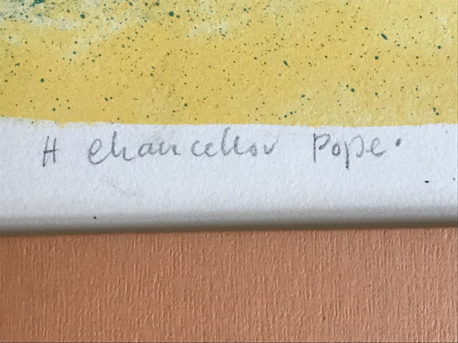 Vintage 1969 Charles J Lombardo Hand Pencil Signed Lithograph 93 Of 275 Titled 'This Pope' Beach Scene [Photo 12]