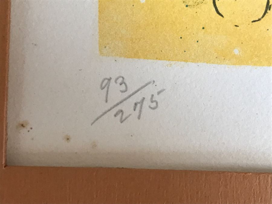 Vintage 1969 Charles J Lombardo Hand Pencil Signed Lithograph 93 Of 275 Titled 'This Pope' Beach Scene [Photo 13]