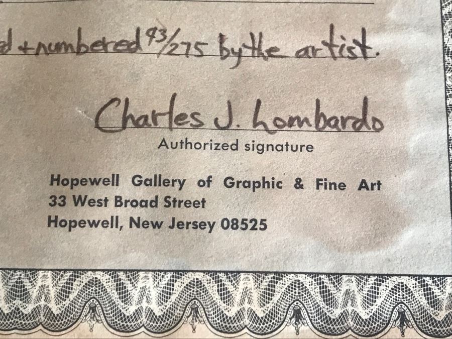 Vintage 1969 Charles J Lombardo Hand Pencil Signed Lithograph 93 Of 275 Titled 'This Pope' Beach Scene [Photo 16]