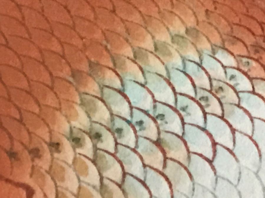 Original Signed Japaneses Painting Of Koi Fish [Photo 17]