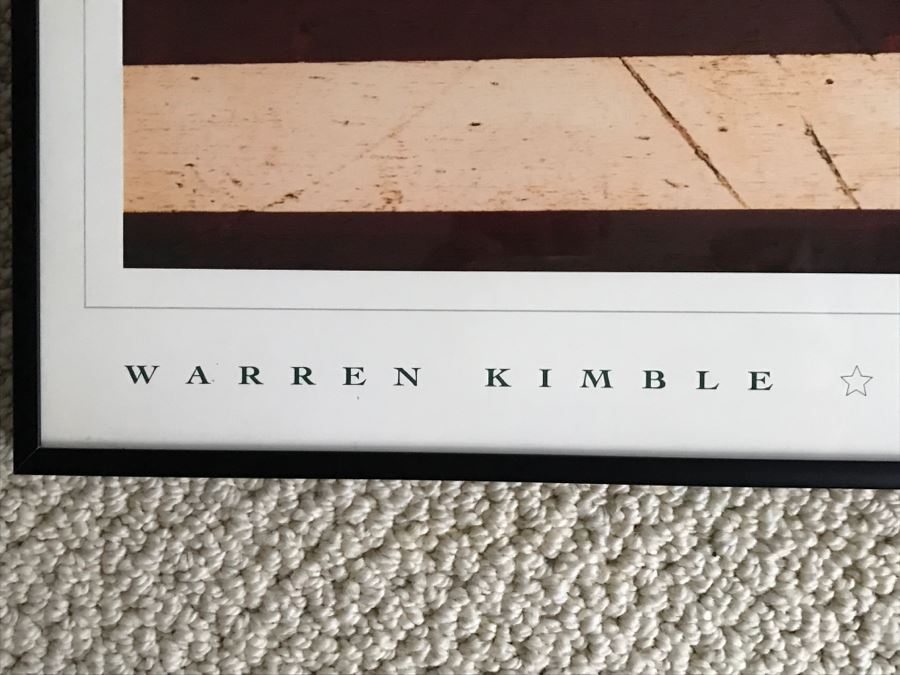 Framed Print Of Warren Kimble American Folk Art Flag [Photo 4]