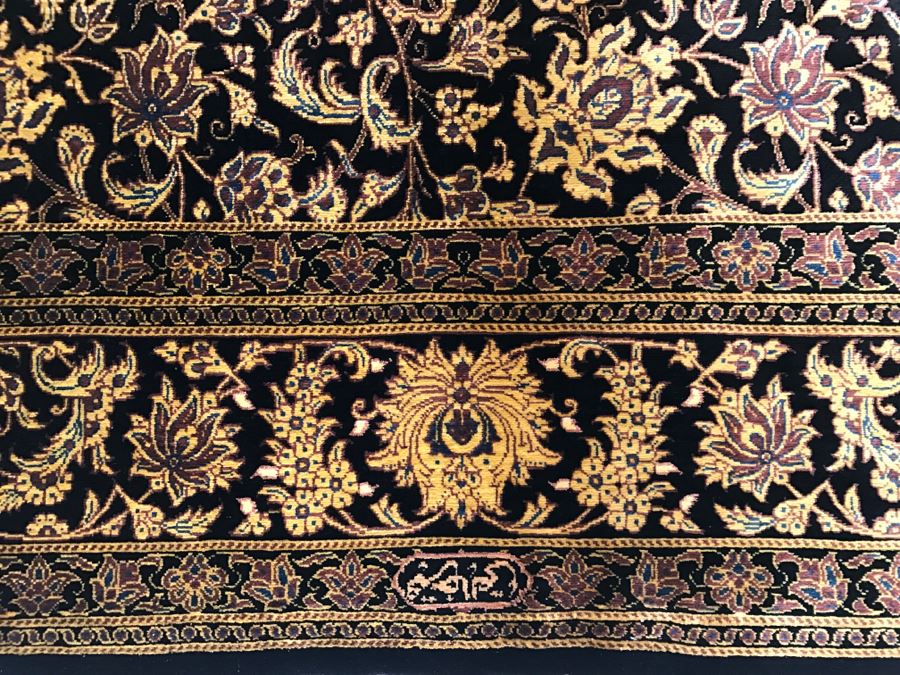 Stunning Very Finely Knotted Oriental Rug 100% Silk Signed 39' X 60' [Photo 6]