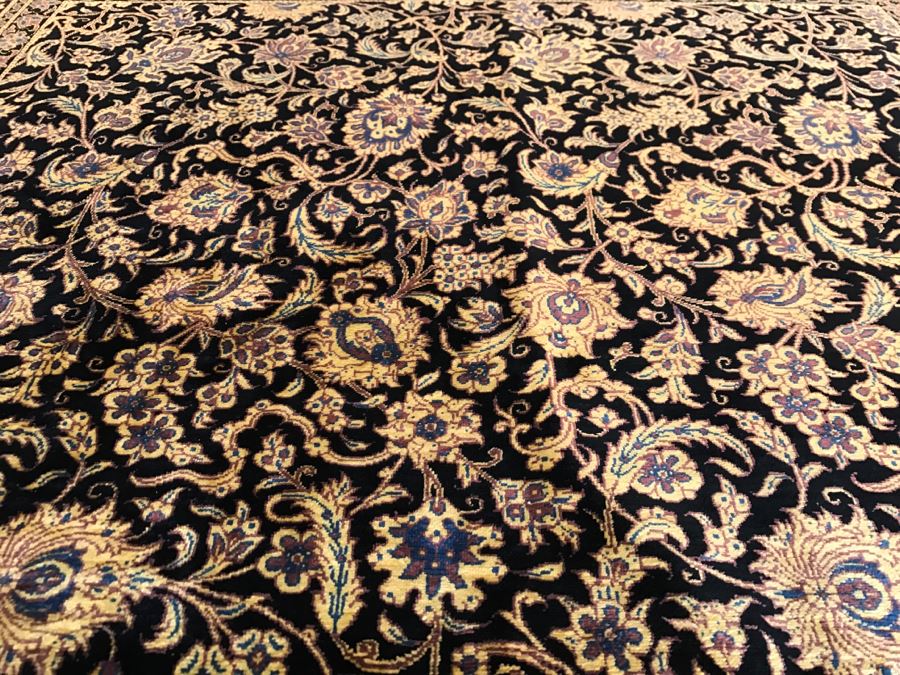Stunning Very Finely Knotted Oriental Rug 100% Silk Signed 39' X 60' [Photo 14]