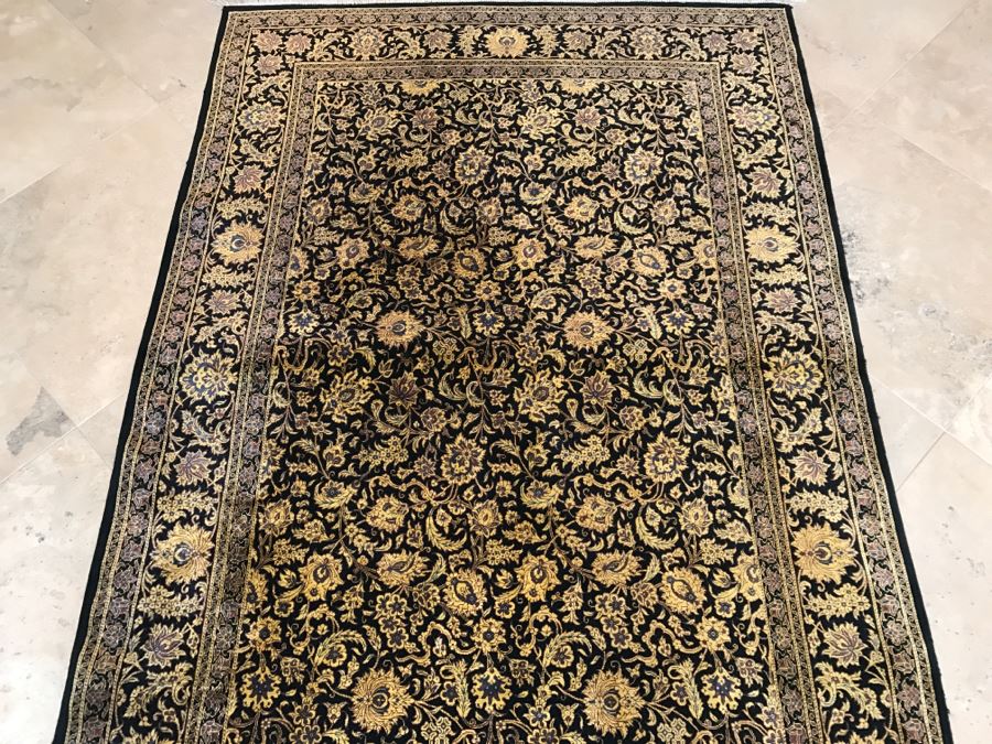 Stunning Very Finely Knotted Oriental Rug 100% Silk Signed 39' X 60' [Photo 4]