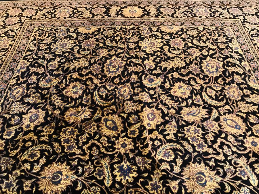 Stunning Very Finely Knotted Oriental Rug 100% Silk Signed 39' X 60' [Photo 12]