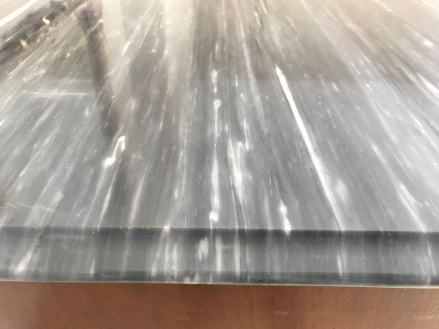 Beautiful Antique Wood Carved Chest Of Drawers Dresser 4-Drawers With Marble Top (See Matching Nightstand) [Photo 6]