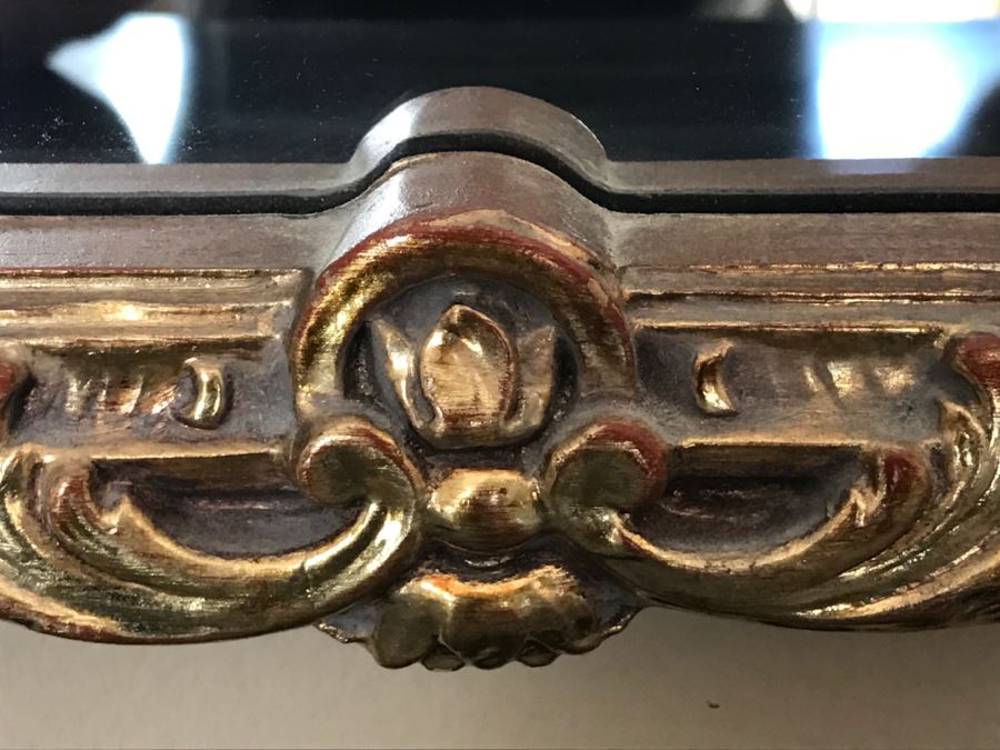 Stunning Ornate Gilt Wood Wall Mirror 24' X 39' [Photo 8]