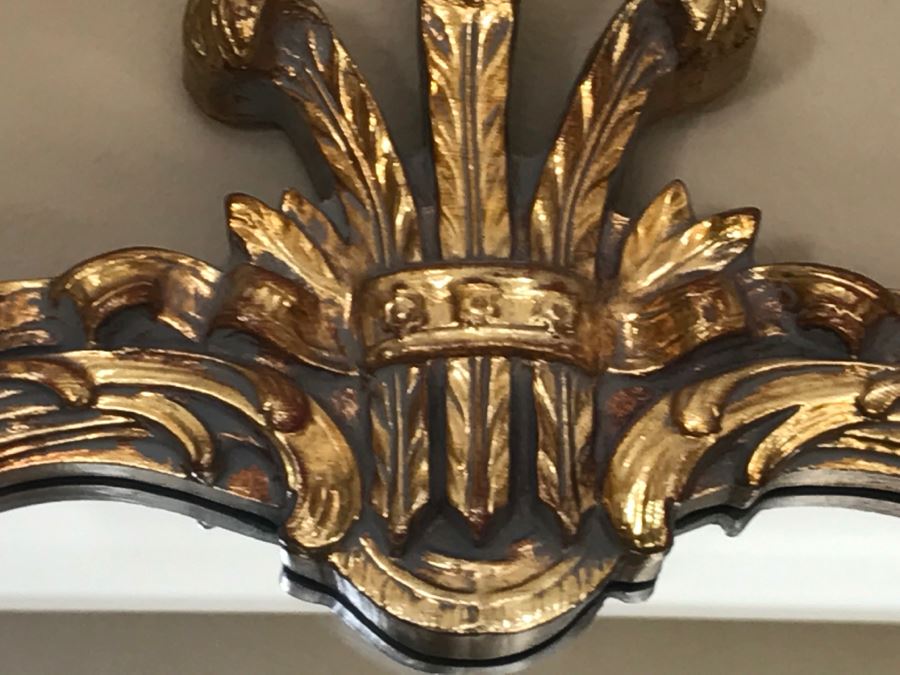 Stunning Ornate Gilt Wood Wall Mirror 24' X 39' [Photo 11]