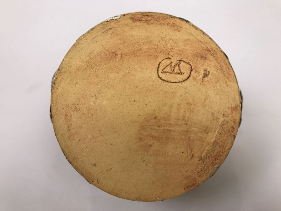 Signed Mid-Century Double Spout Vessel - Minor Chip On One Spout As Shown In Photo [Photo 11]