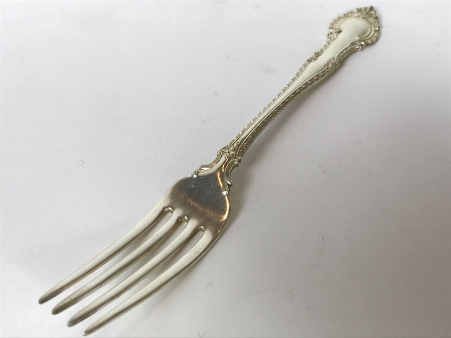 GORHAM English Gadroon Sterling Silver Flatware Set Apx Service For 8 With Gorham Silverware Chest - 1,735g Not Including Knives [Photo 12]