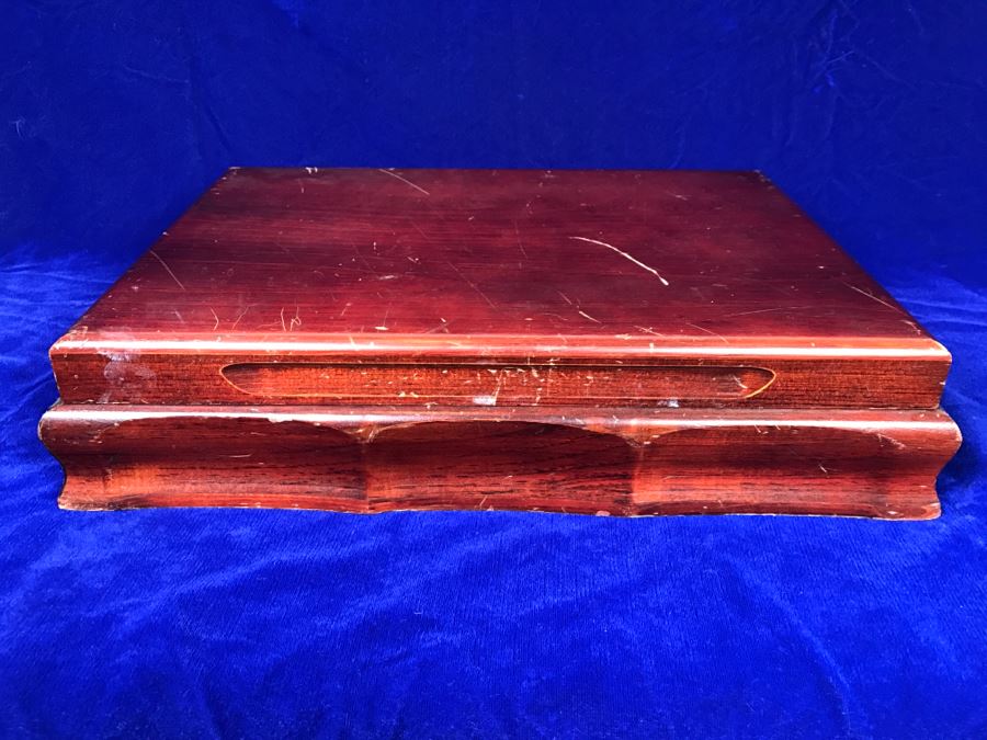 GORHAM English Gadroon Sterling Silver Flatware Set Apx Service For 8 With Gorham Silverware Chest - 1,735g Not Including Knives [Photo 3]