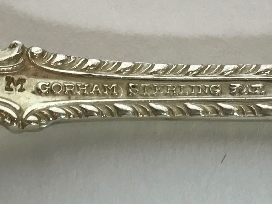 GORHAM English Gadroon Sterling Silver Flatware Set Apx Service For 8 With Gorham Silverware Chest - 1,735g Not Including Knives [Photo 21]