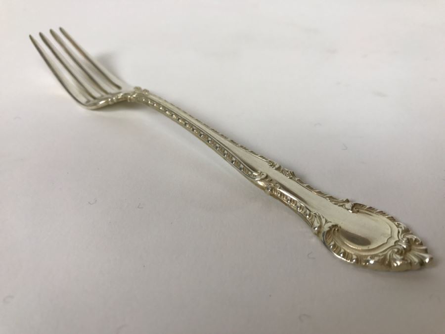 GORHAM English Gadroon Sterling Silver Flatware Set Apx Service For 8 With Gorham Silverware Chest - 1,735g Not Including Knives [Photo 24]