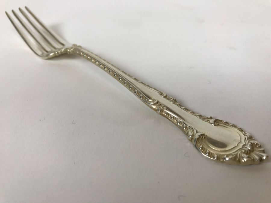 GORHAM English Gadroon Sterling Silver Flatware Set Apx Service For 8 With Gorham Silverware Chest - 1,735g Not Including Knives [Photo 23]