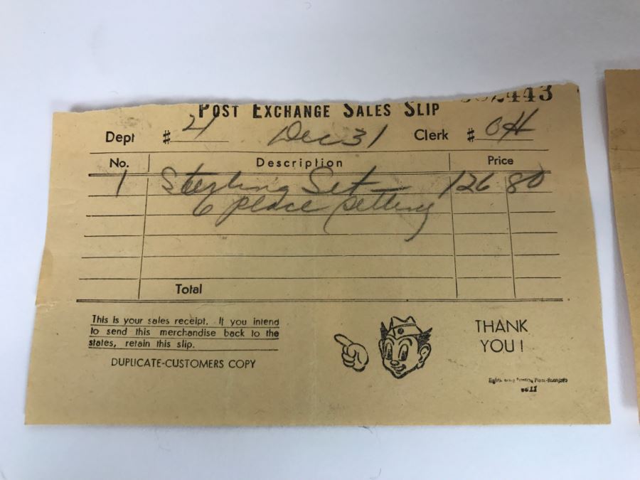 GORHAM English Gadroon Sterling Silver Flatware Set Apx Service For 8 With Gorham Silverware Chest - 1,735g Not Including Knives [Photo 31]