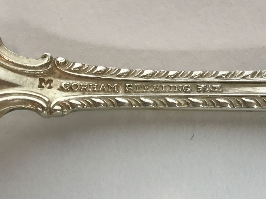 GORHAM English Gadroon Sterling Silver Flatware Set Apx Service For 8 With Gorham Silverware Chest - 1,735g Not Including Knives [Photo 22]