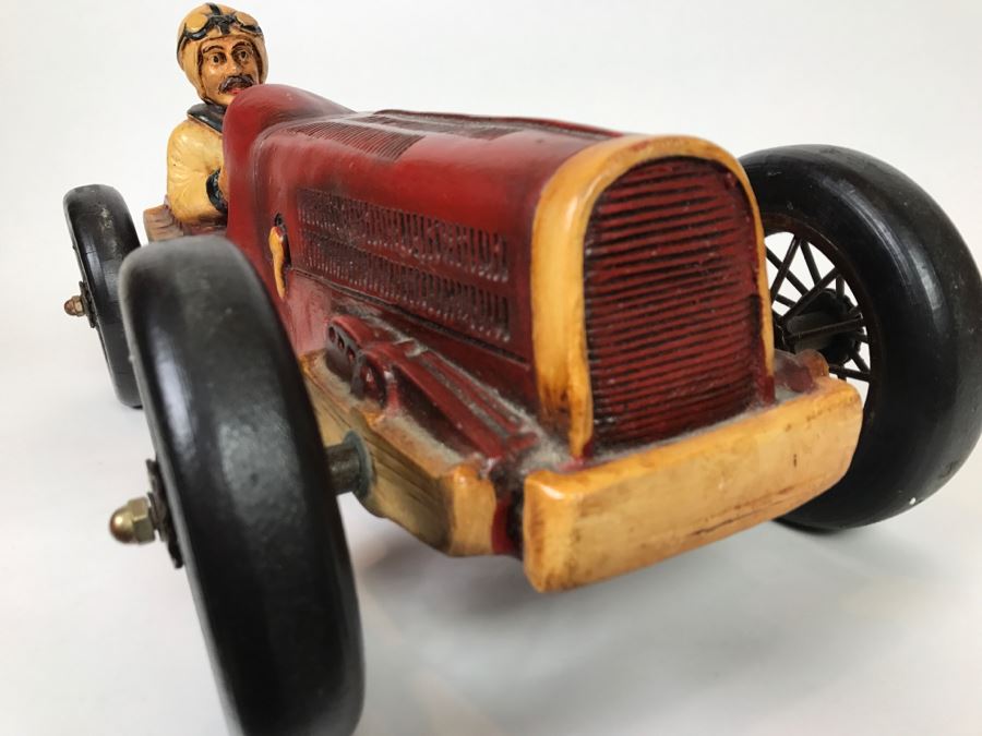 Large Decorative Antique Car Model With Driver [Photo 5]