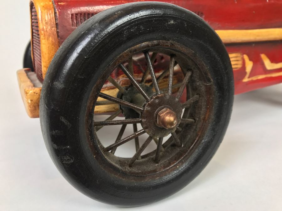 Large Decorative Antique Car Model With Driver [Photo 8]