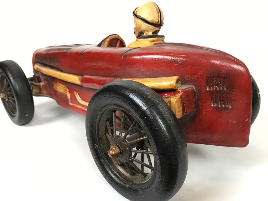 Large Decorative Antique Car Model With Driver [Photo 10]