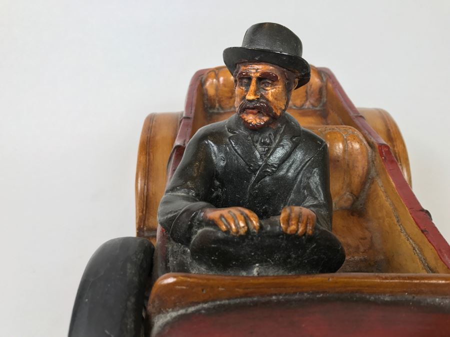 Large Decorative Antique 1913 Car Model With Driver [Photo 18]