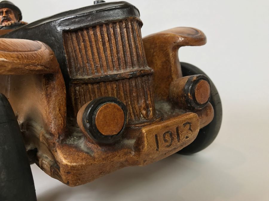 Large Decorative Antique 1913 Car Model With Driver [Photo 9]