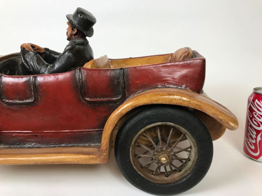 Large Decorative Antique 1913 Car Model With Driver [Photo 14]