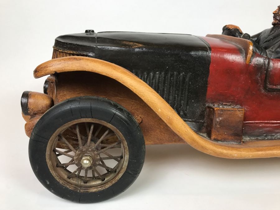 Large Decorative Antique 1913 Car Model With Driver [Photo 12]