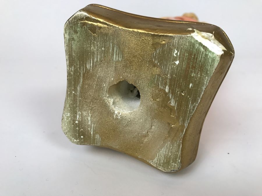 Vintage Plaster Jesus Figurine - Note Repair On Base Of Figurine [Photo 12]