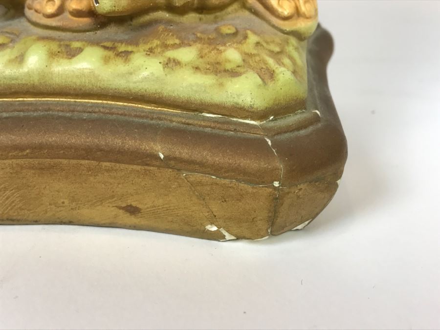 Vintage Plaster Jesus Figurine - Note Repair On Base Of Figurine [Photo 7]