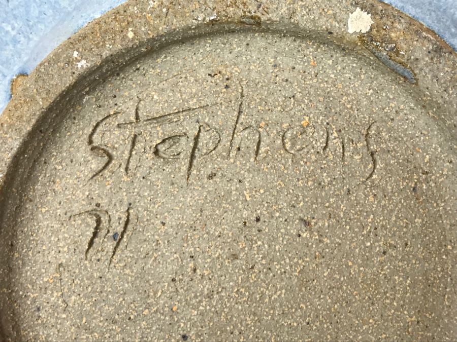 Vintage 1971 Mid-Century Pottery Vessel Signed Stephens [Photo 12]