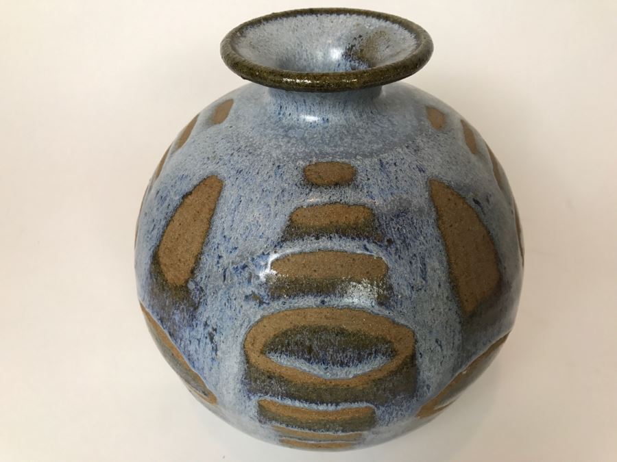 Vintage 1971 Mid-Century Pottery Vessel Signed Stephens [Photo 6]