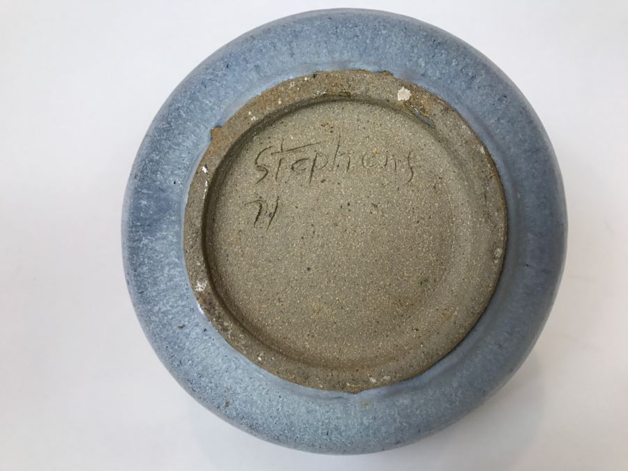Vintage 1971 Mid-Century Pottery Vessel Signed Stephens [Photo 11]
