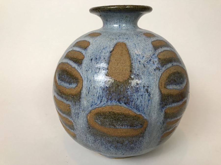Vintage 1971 Mid-Century Pottery Vessel Signed Stephens [Photo 2]