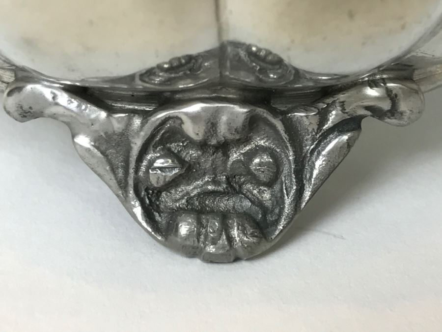 Vintage Peltro Ambrosiano Footed Covered Bowl [Photo 13]