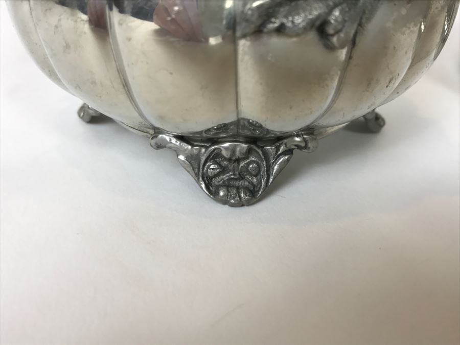 Vintage Peltro Ambrosiano Footed Covered Bowl [Photo 12]