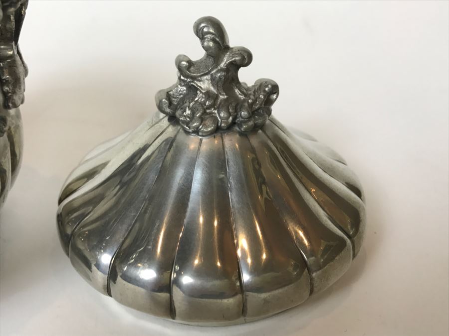 Vintage Peltro Ambrosiano Footed Covered Bowl [Photo 9]